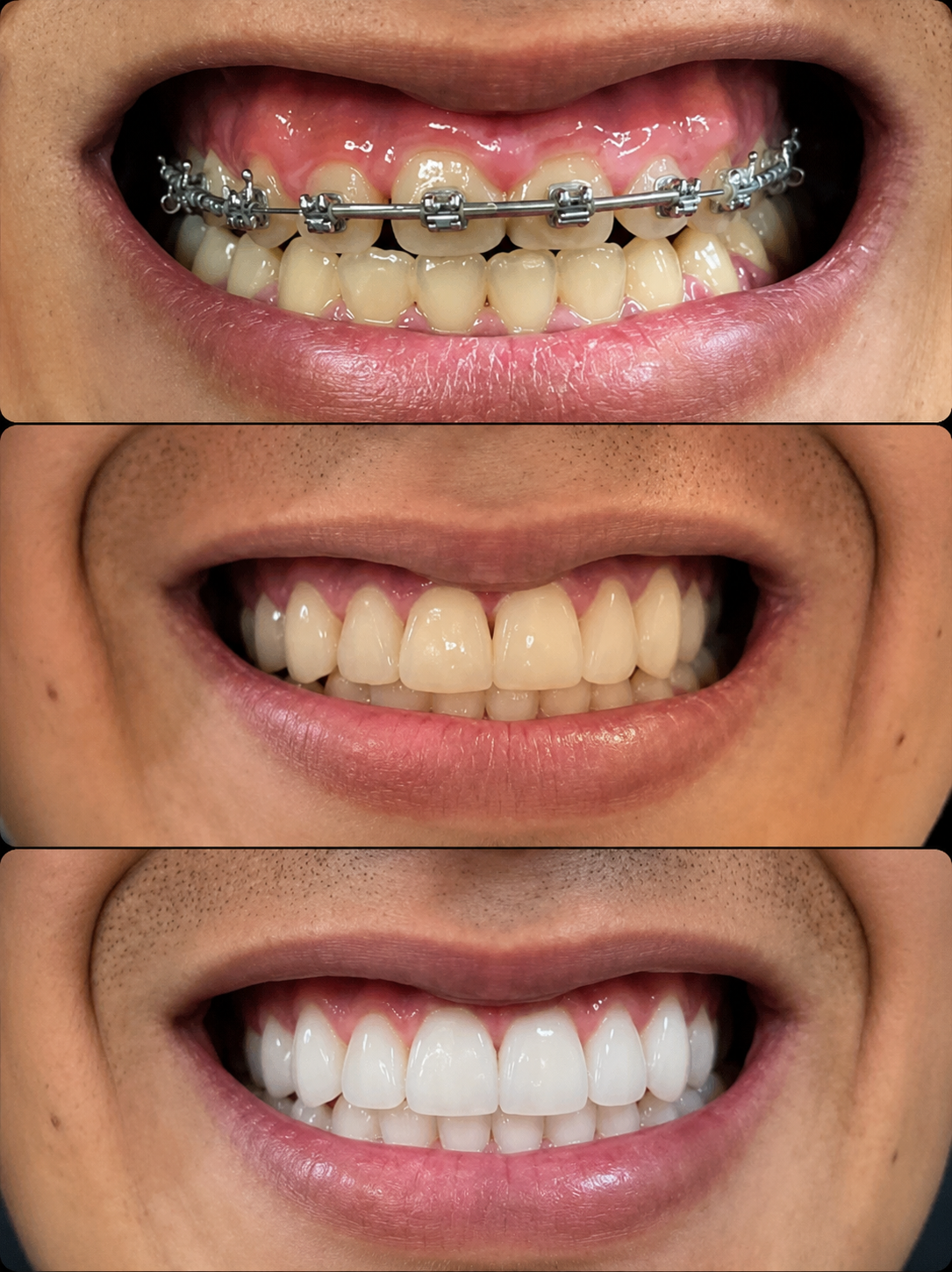 Caso clínico — Ortodontia integrada com clareamento dental